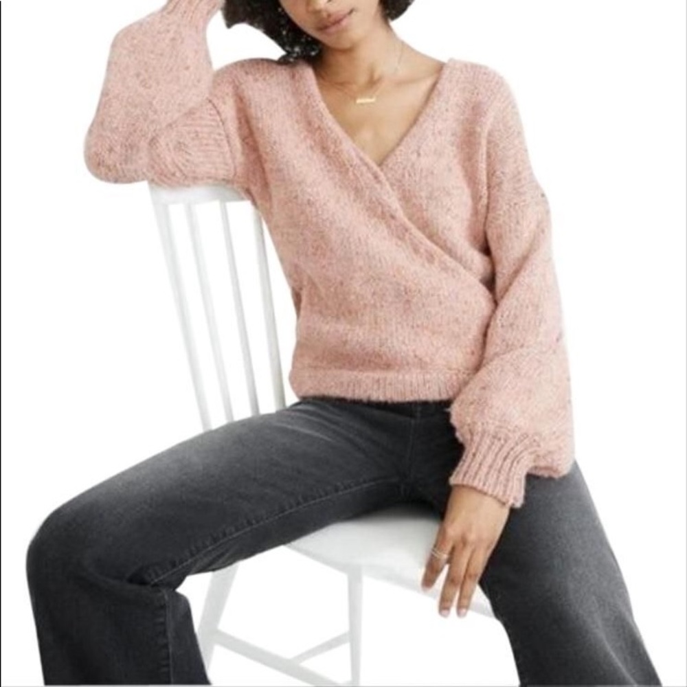 Madewell pink sweater